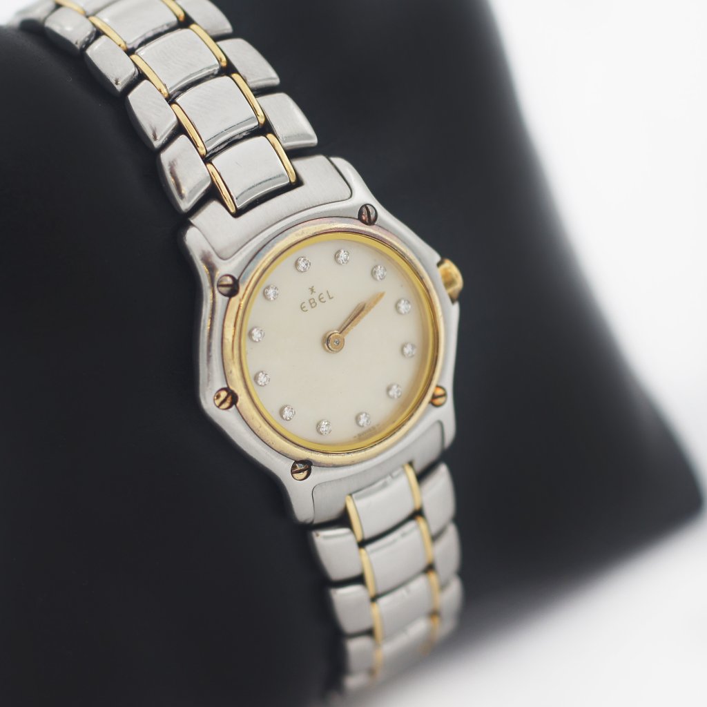 Ebel 18k Gold Bezel Mother Of Pearl Watch Ebel